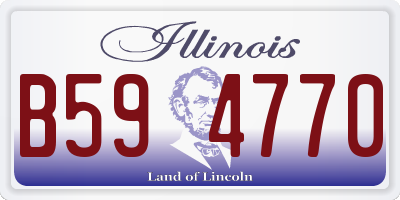 IL license plate B594770