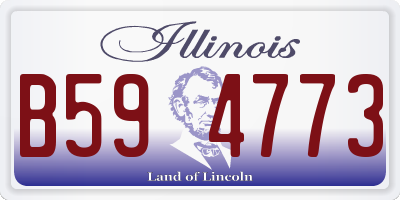 IL license plate B594773