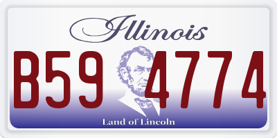 IL license plate B594774
