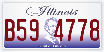IL license plate B594778