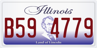 IL license plate B594779