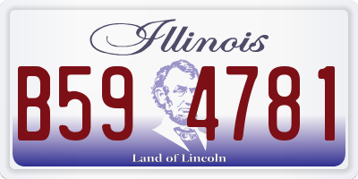 IL license plate B594781