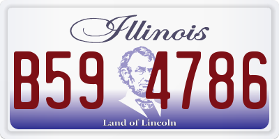 IL license plate B594786