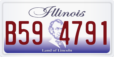IL license plate B594791
