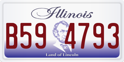 IL license plate B594793