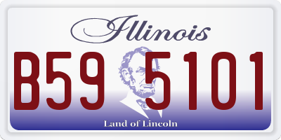 IL license plate B595101