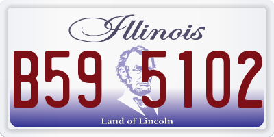 IL license plate B595102