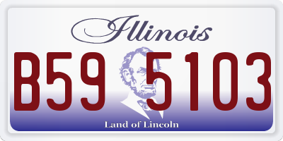IL license plate B595103