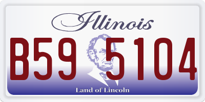 IL license plate B595104