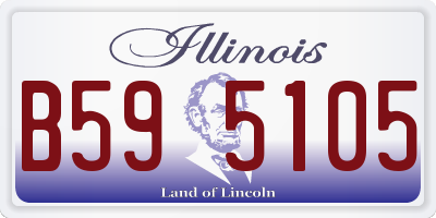 IL license plate B595105
