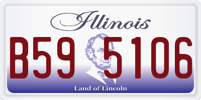 IL license plate B595106