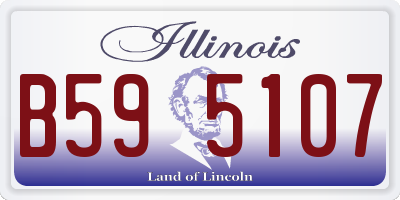 IL license plate B595107