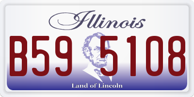 IL license plate B595108