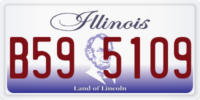 IL license plate B595109
