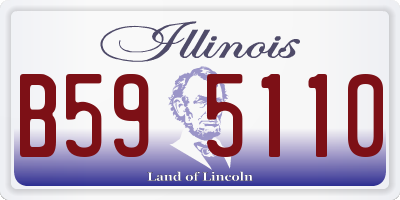 IL license plate B595110
