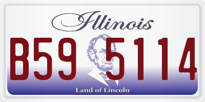 IL license plate B595114