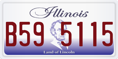 IL license plate B595115