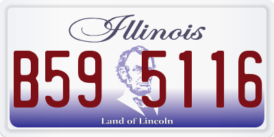 IL license plate B595116