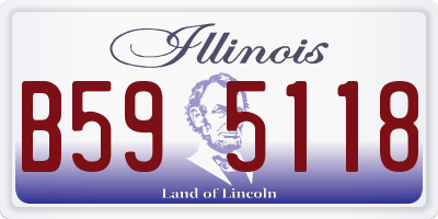 IL license plate B595118