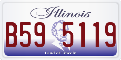 IL license plate B595119