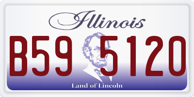 IL license plate B595120