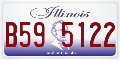 IL license plate B595122