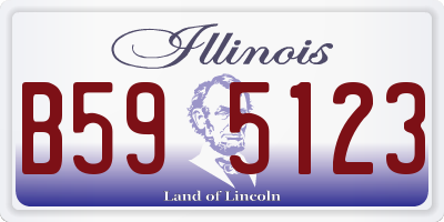 IL license plate B595123