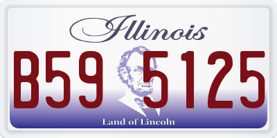 IL license plate B595125