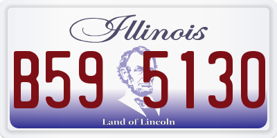 IL license plate B595130