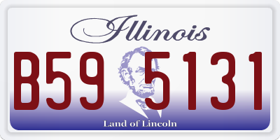 IL license plate B595131
