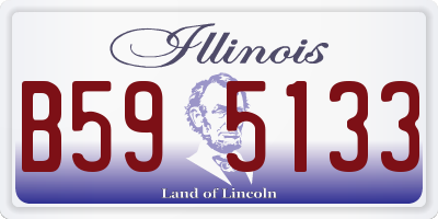 IL license plate B595133