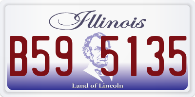 IL license plate B595135