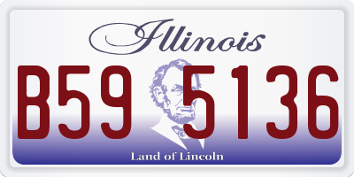 IL license plate B595136