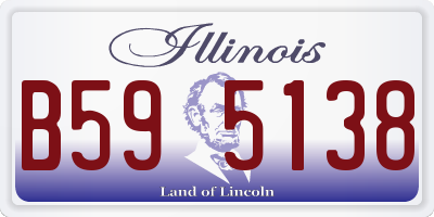 IL license plate B595138