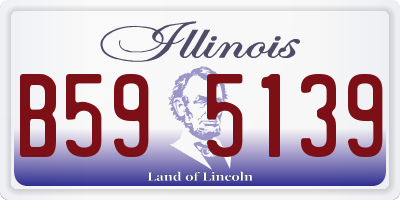 IL license plate B595139
