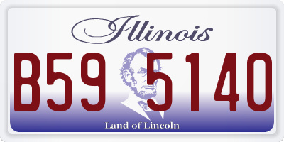 IL license plate B595140