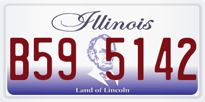 IL license plate B595142