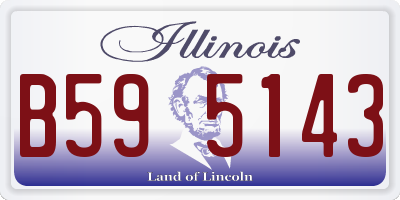 IL license plate B595143