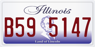 IL license plate B595147