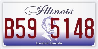 IL license plate B595148