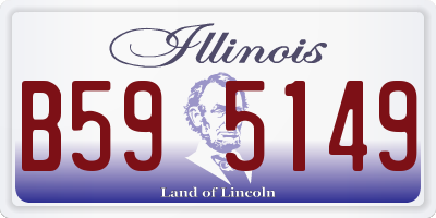 IL license plate B595149