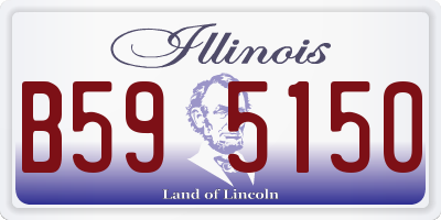 IL license plate B595150