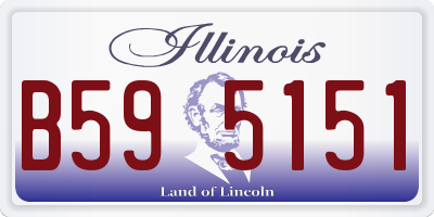 IL license plate B595151