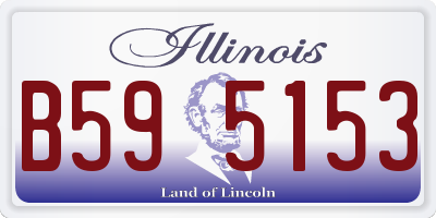 IL license plate B595153