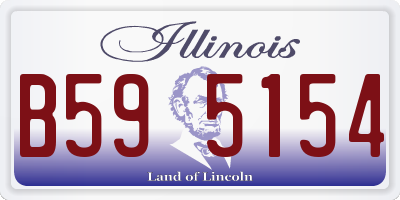 IL license plate B595154