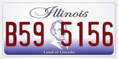 IL license plate B595156