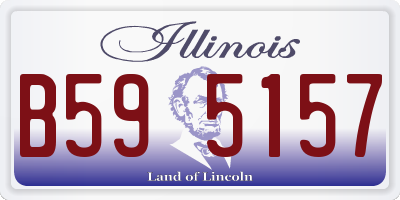 IL license plate B595157