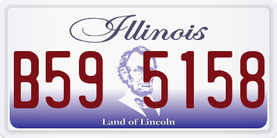 IL license plate B595158