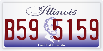 IL license plate B595159
