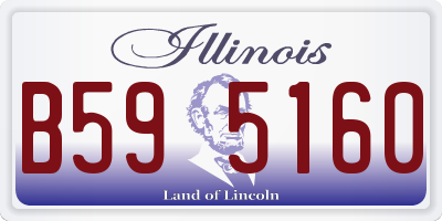 IL license plate B595160